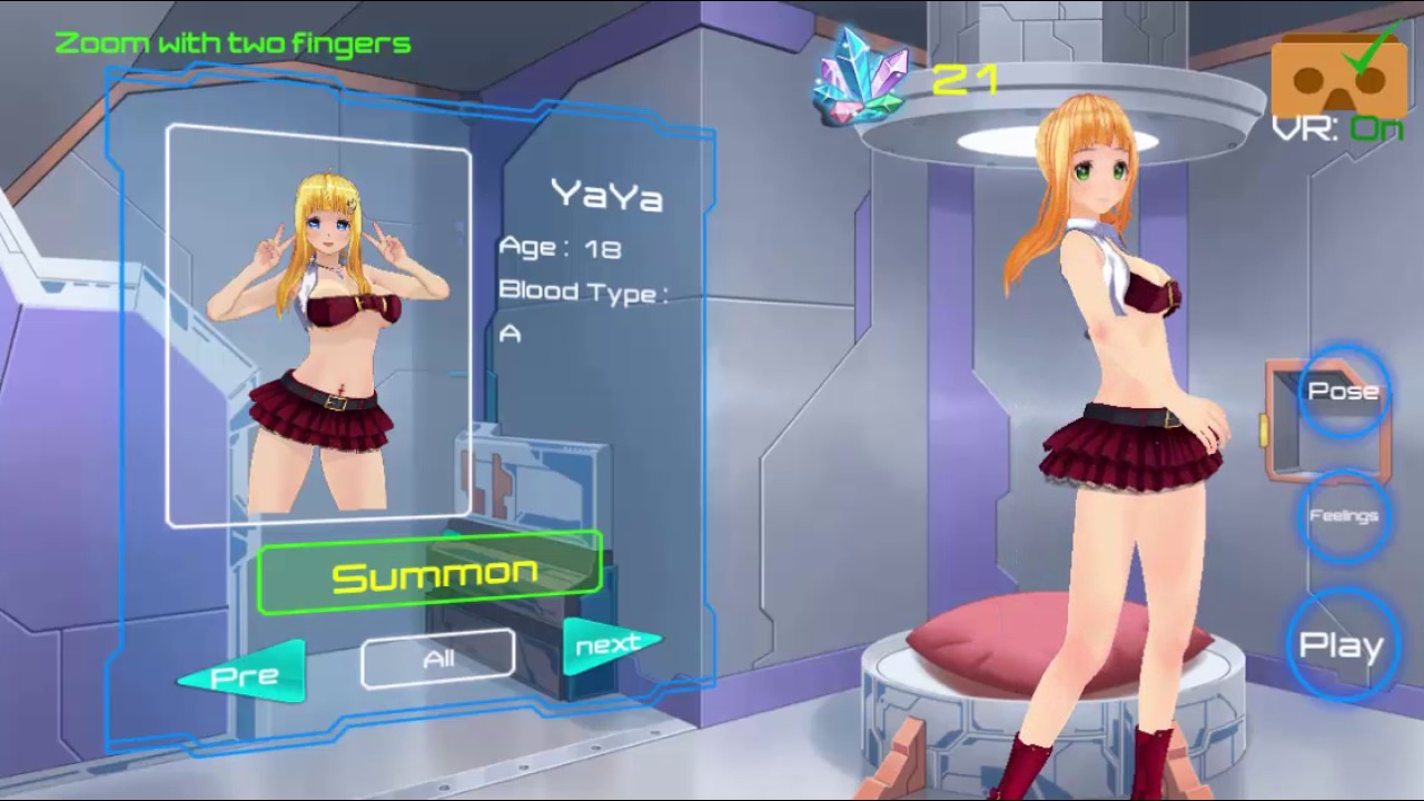 Waifu 3d VR Anime Girl - YouTube.