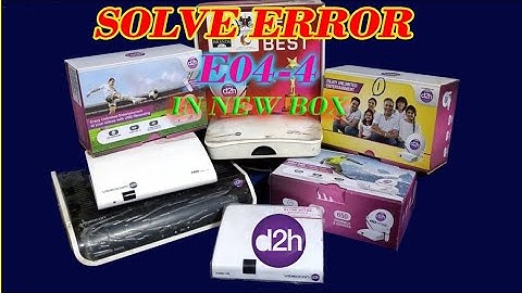 VIDEOCON D2H E 04-4 ERROR SOLVE BY GURINDER SINGH