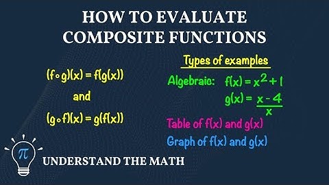 How to Evaluate Composite Functions | Algebraic, Table & Graph Examples