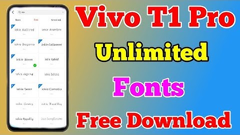 How To Change Font Style On Vivo T1 Pro || Vivo T1 Pro Font Free Download || Technical Akhilesh