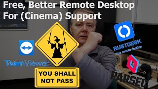 Small Cinemas and getting remote support. GO RustDesk and Parsec. screenshot 5