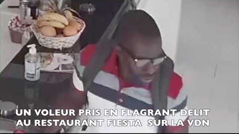 Un voleur pris en flagrant délit sur la Vdn dans un restaurant