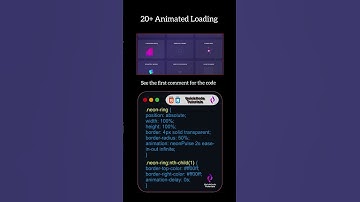 20+ Cool HTML & CSS Loading Animations | Web Design Inspiration #css #cssanimation #htmlpro #html