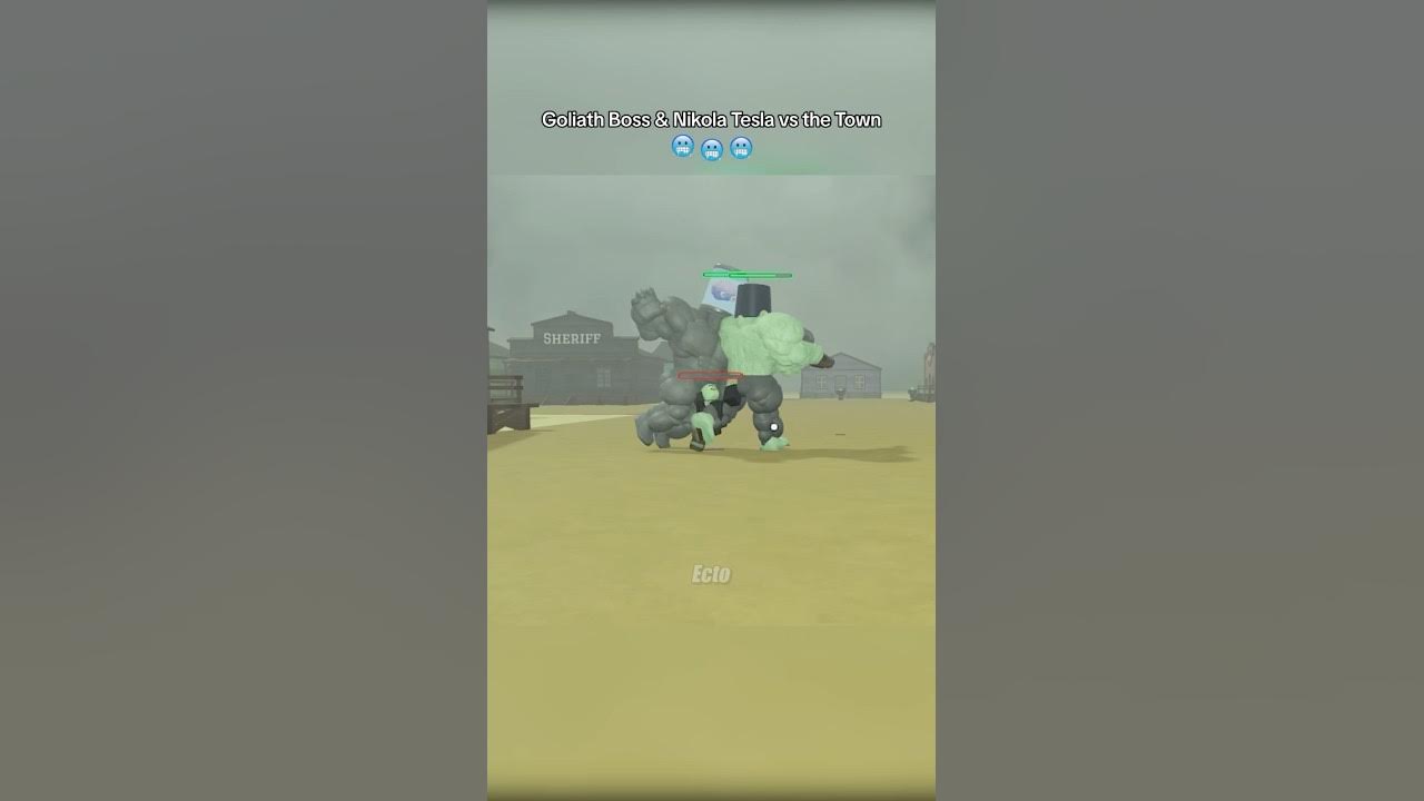 Nikola Tesla and Goliath Boss vs the Town in Dead Rails #roblox #deadrails Nikola Tesla and Goliath Boss vs the Town in Dead Rails #roblox #deadrails