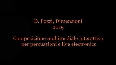 Daniele Pozzi & Adiabatic Invariants - Dimensioni, 2015 (Live)