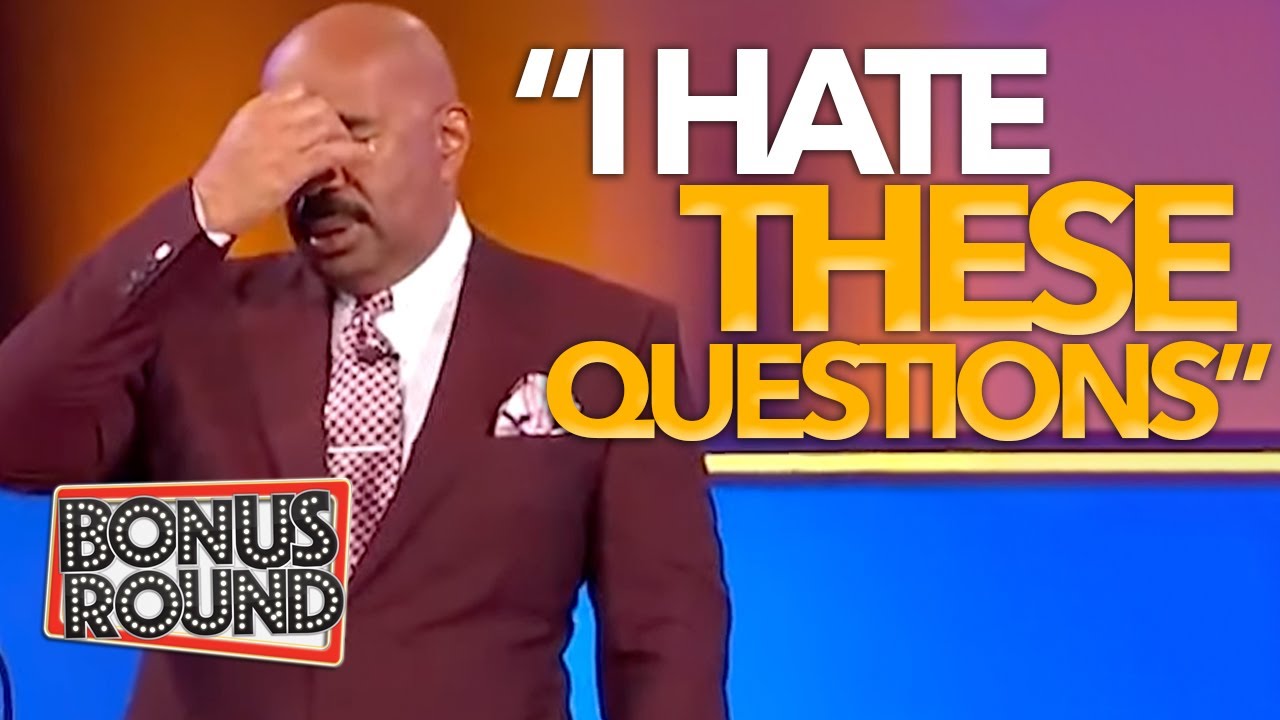 STEVE HARVEY HATES These Family Feud Questions YouTube Steve harvey hates these family feud questions youtube