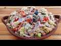 SUPER DELICIOUS SALAD RECIPE! BEEF SALAD WITH VEGETABLES!