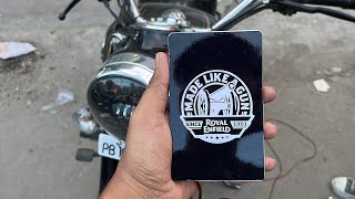 Royal Enfield bullet modification engine plate