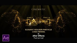 Elegant Golden Particle Logo Reveal After Effects Tutorial