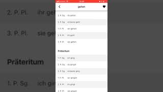 KEN deutsche Verben konjugieren – Suche + Detail-Page screenshot 1