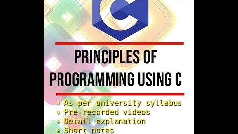 VTU BPOPS103/203 Principles of programming using C | BESCK104E/204E Introduction to C programming