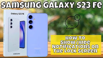 How to Enable/Disable Next Alarm Widget On The Lock Screen  Samsung Galaxy S23 FE