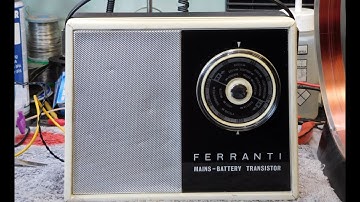 Ferranti MPT1089 Mains Battery Vintage Radio (4K)