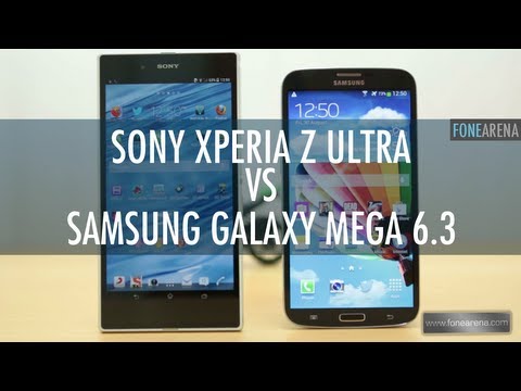 Sony Xperia Z Ultra Vs Samsung Galaxy Mega 6.3