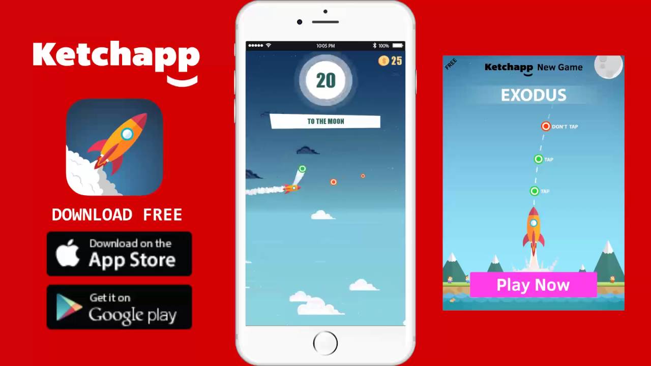 Game Exodus (by ketchapp) New Free , HIGH SCORE 127 ( Android/iOS )