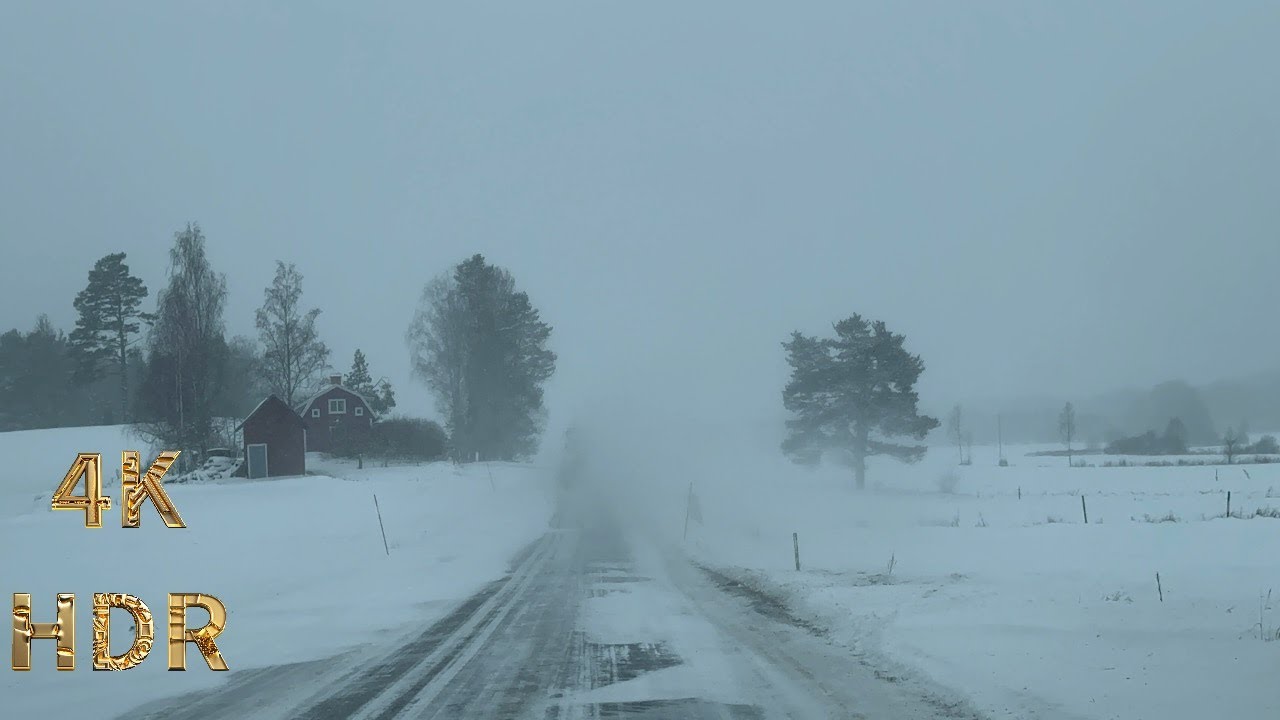 Snowstorm In Sweden | Beauty Of Swedish Landscapes - YouTube