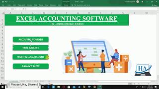 Excel Accounting Software || Learn how to make Fully Automatic Excel Accounting Software