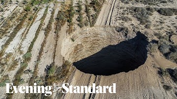 Huge circular sinkhole opens up in Chile