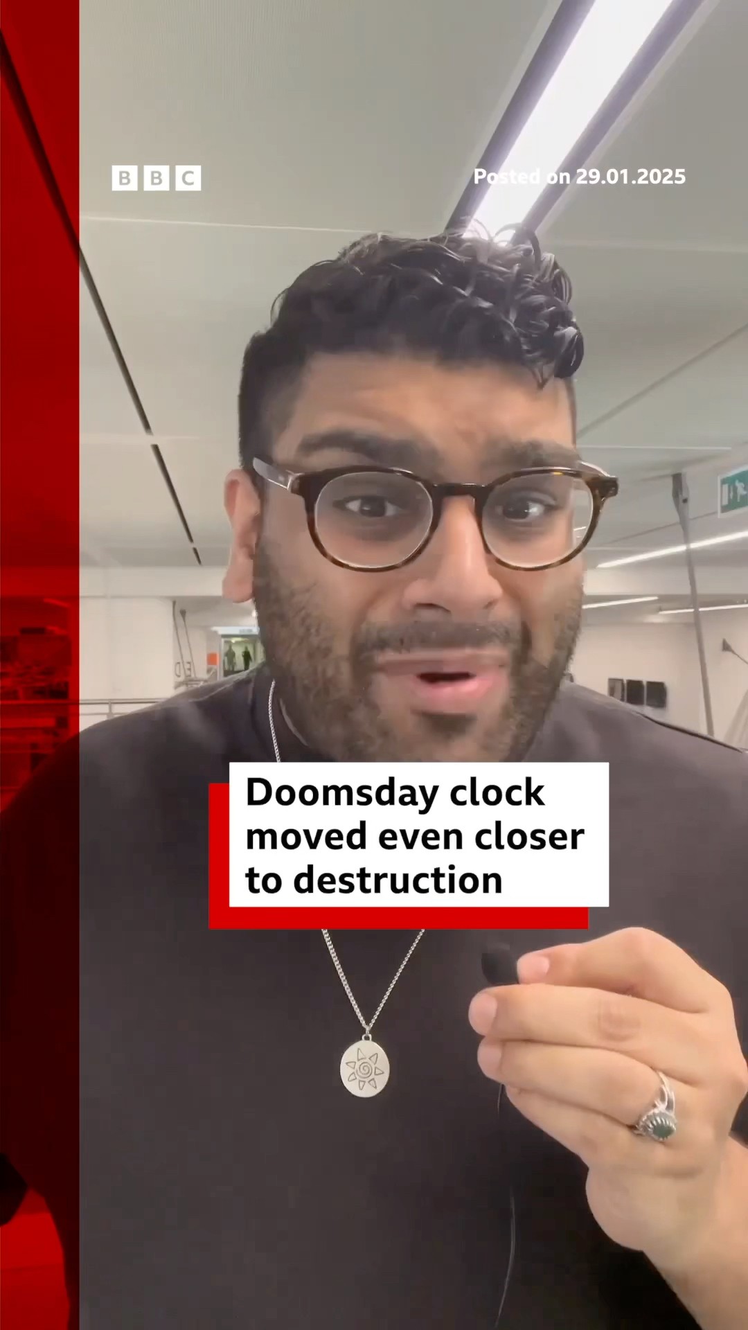Doomsday clock moved even closer to destruction. #DoomsdayClock #Oppenheimer #BBCNews