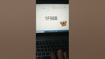 Butterfly in Ms Word Shortcut key F98B alt+X #butterfly #computer #msword #shorts  #butterflyshorts