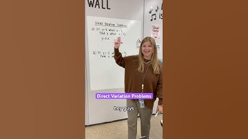 Direct variation problems! #iteachalgebra #math #algebra #mathematics #iteachmath #mathteacher