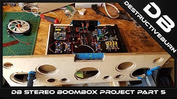 DIY Stereo Boombox Project 1 Part 5 - VU Meter Update and Control Board Update
