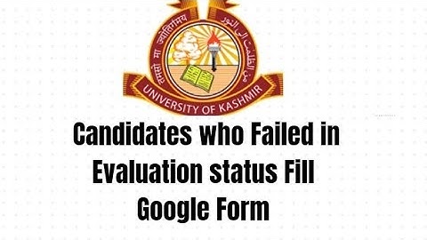B. G. 5th sem Evaluation status. Students who fail fill google form
