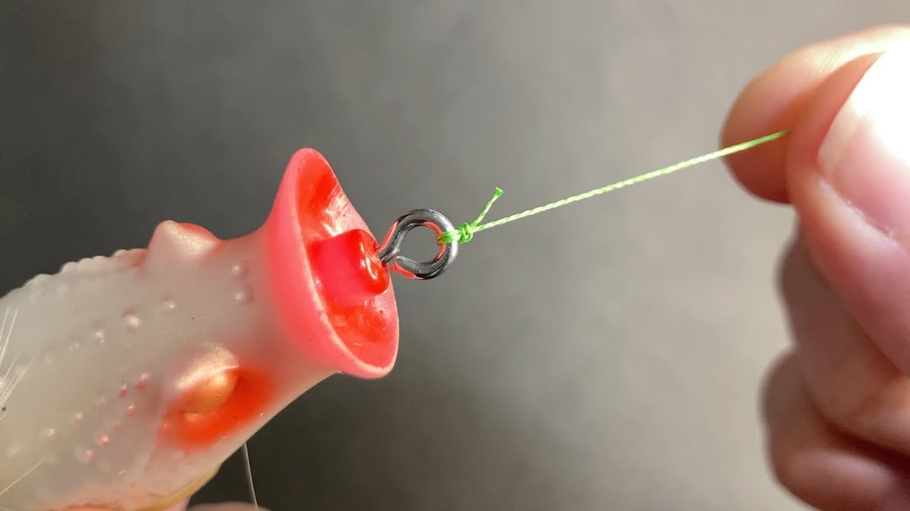 Peラインをルアーやフロッグに直接結ぶ方法 パロマーノット Fishing Knots Youtube