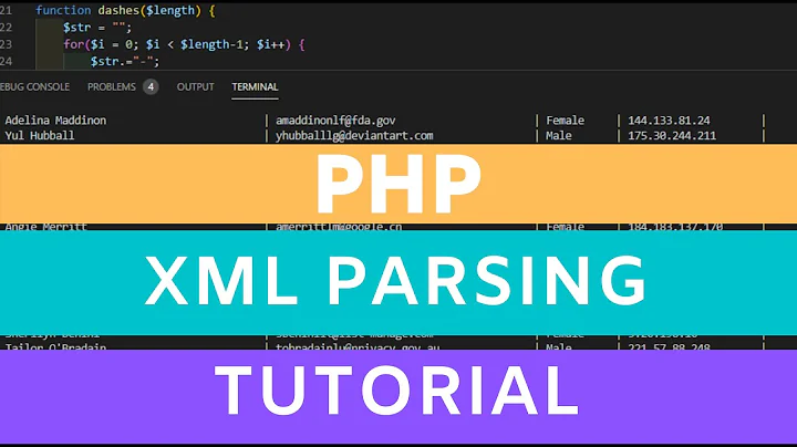 php xml parsing tutorial - simple xml parser