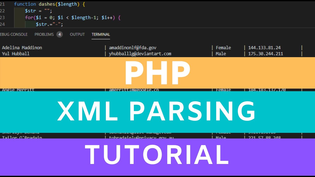 Php Print Xml File