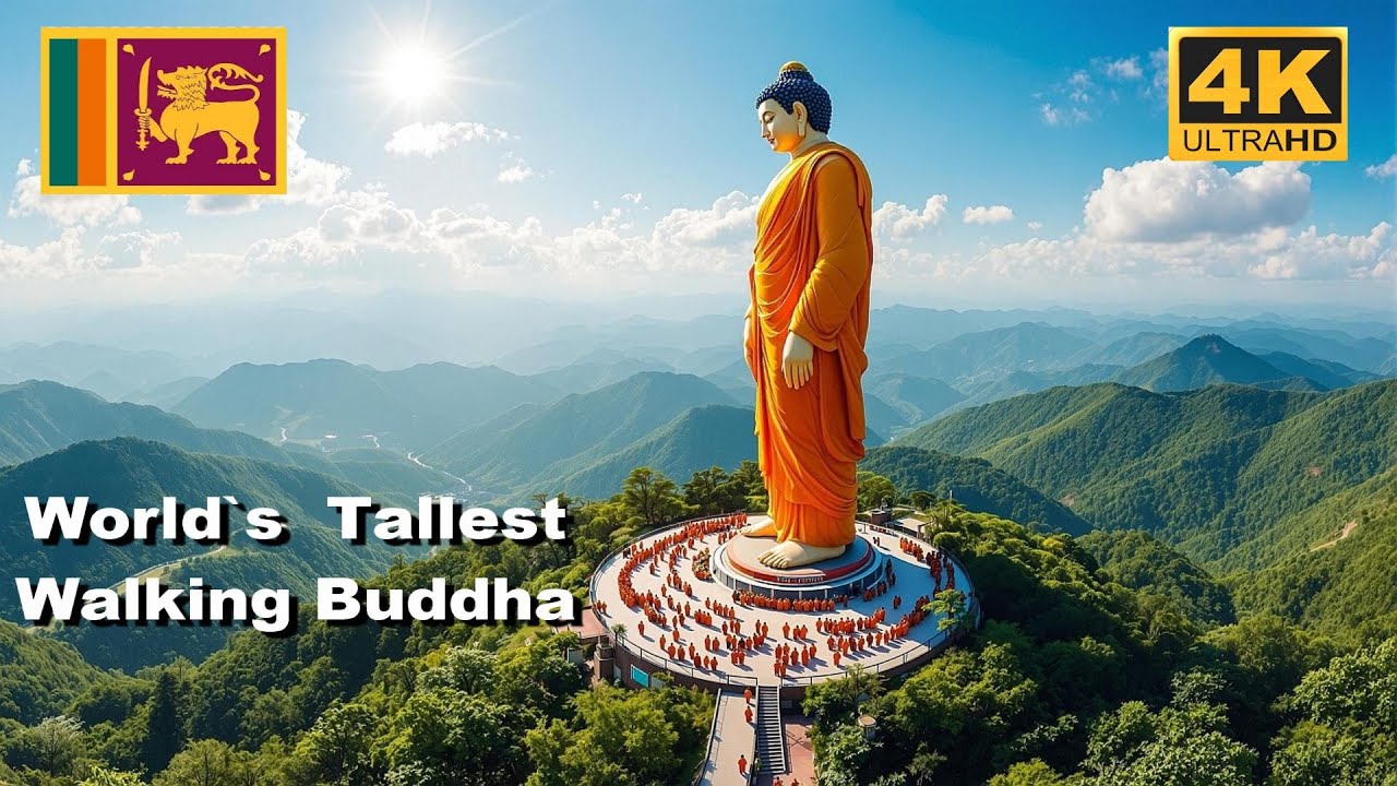 Kandy, Sri Lanka🇱🇰, My Incredible Walk to the Tallest Walking Buddha in the World, Ranawana Temple,