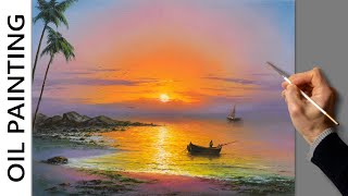 видео: Oil Painting - Ocean Sunset / Relaxing Art / Еasy / Морской пейзаж. Уроки рисования. Живопись маслом картинка: Oil Painting - Ocean Sunset / Relaxing Art / Еasy / Морской пейзаж. Уроки рисования. Живопись маслом
