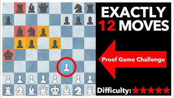 HARD Proof Game - Can You Solve It? 🤔 Proof Game Chess Puzzle! 🔍