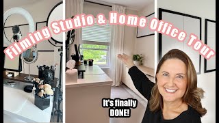 Highly ORGANIZED Filming Studio & Home Office Setup - All the Details
