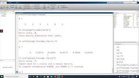 Matlab : Vetores (parte 1 de Vetores e Matrizes)