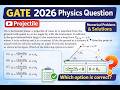 Q16. 👉 90% Students Get This Wrong 😱 GATE 2026 Projectile Motion with Drag | Full Solution