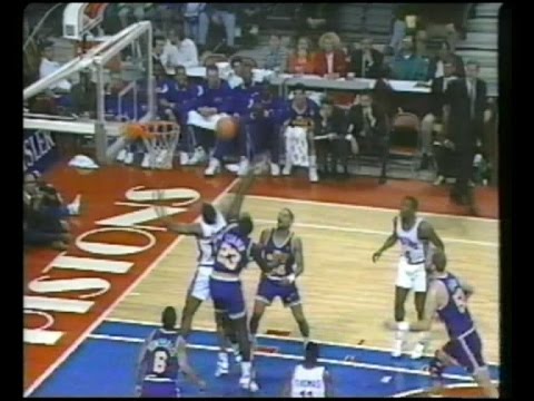 Detroit Pistons Vs Utah Jazz NBA 1993