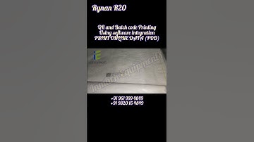 Rynan R20 Max Prinitng Bar Code Using POD Software Integration