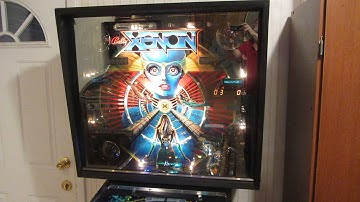 Bally XENON pinball machine Illuminated backglass
