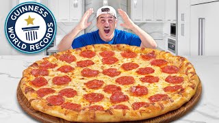 I Made The Worlds BIGGEST Pizza!!