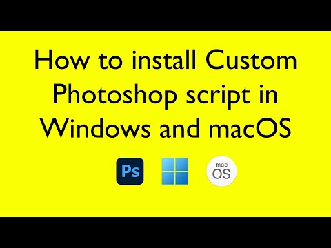 How to install Custom photoshop script in Windows and macOS?