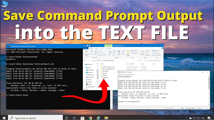 Save Command Prompt Output To Text File