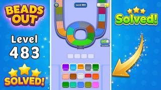 [NEW UPDATE] Beads Out - Level 483 Walkthrough 🧩 | Solution & Gameplay (Voodoo) 🔴