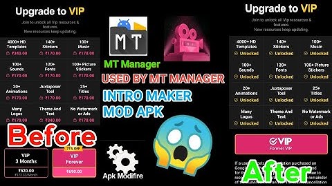 How to make Intro Maker mod apk mt manager