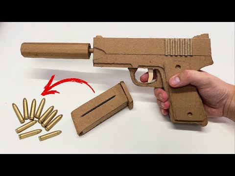 HOW TO MAKE A CARDBOARD PISTOL THAT SHOOTS