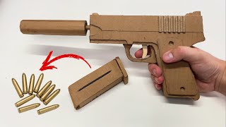HOW TO MAKE A CARDBOARD PISTOL THAT SHOOTS