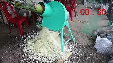 Máy xắt nhuyễn, xắt chuối mịn nhuyễn, máy phay cỏ chuối cả cây