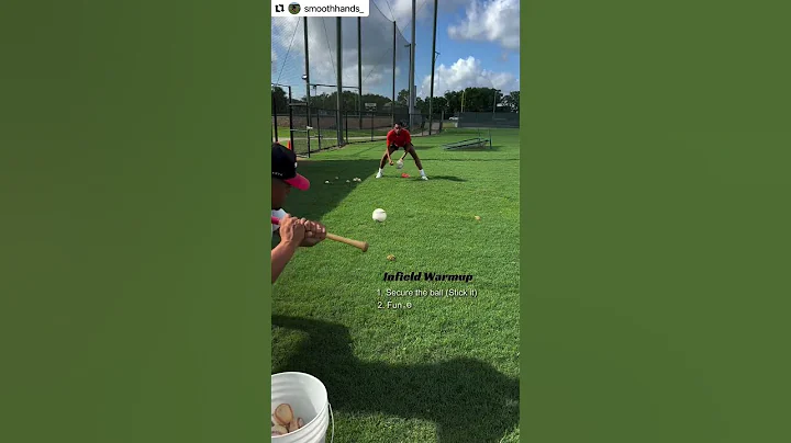 Infield Warm up drill! 🔥  #baseballszn #baseball #infielddrills
