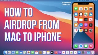 How to Airdrop from Mac to iPhone | How to AirDrop a file from your Mac to iPhone screenshot 4