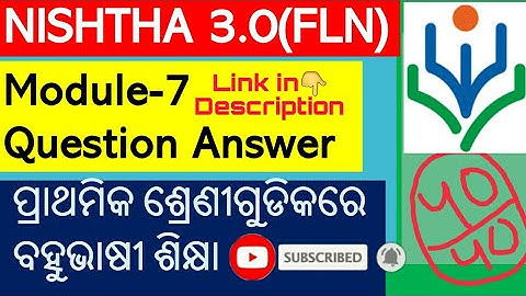OD-fln Nishtha 3.0 Module7 Multilingual Education in primary Grades quiz answers|Diksha Multilingual